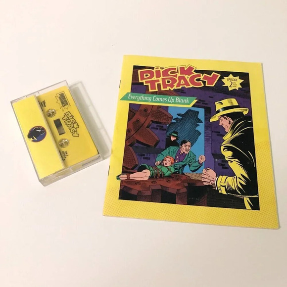 Vtg 1990 Dick Tracy  Episode 2 Everything Comes Up Blank Cassette Tape and Book - Picture 12 of 12